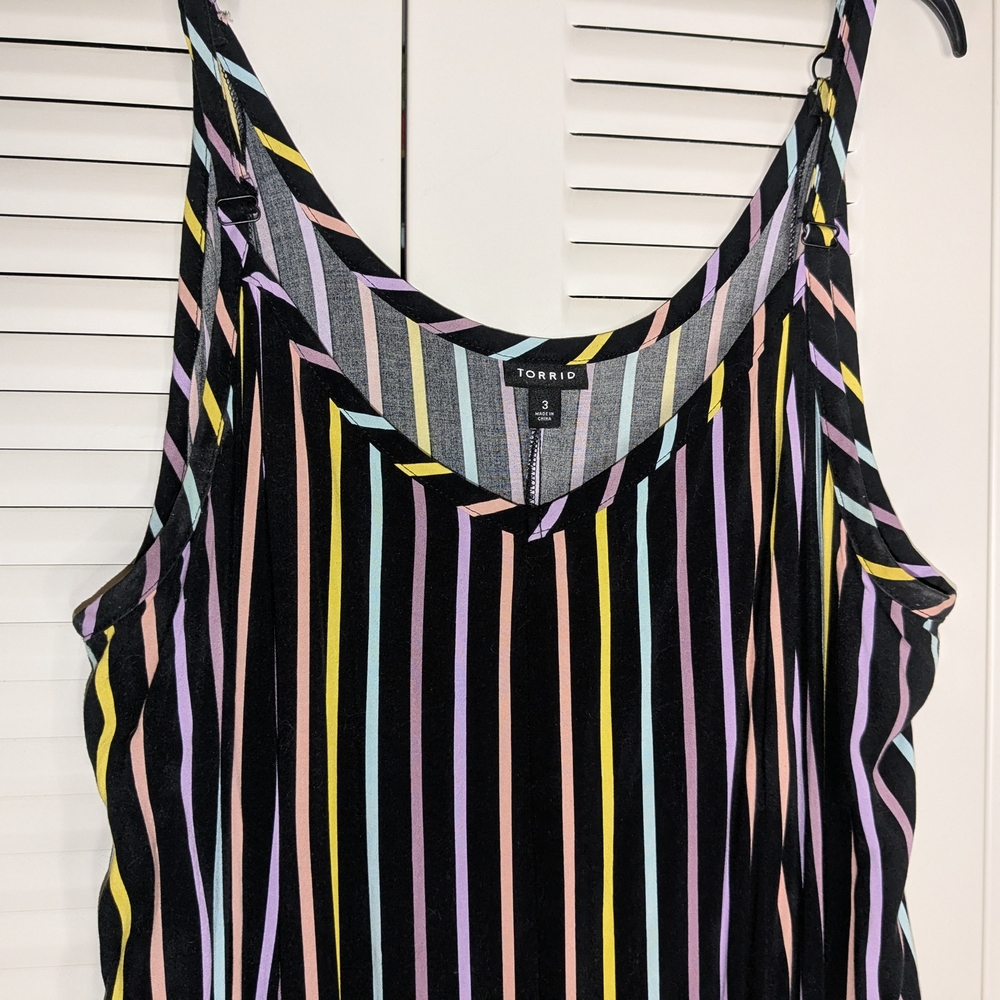 Torrid Challis Striped Maxi Dress - Picture 5 of 9